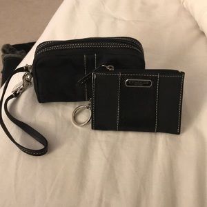 AUTHENTIC COACH wristlet and coin ID holder bundle